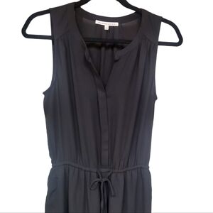 Daniel Rainn Black Sleeveless Lightweight Drawstring Romper,  size S